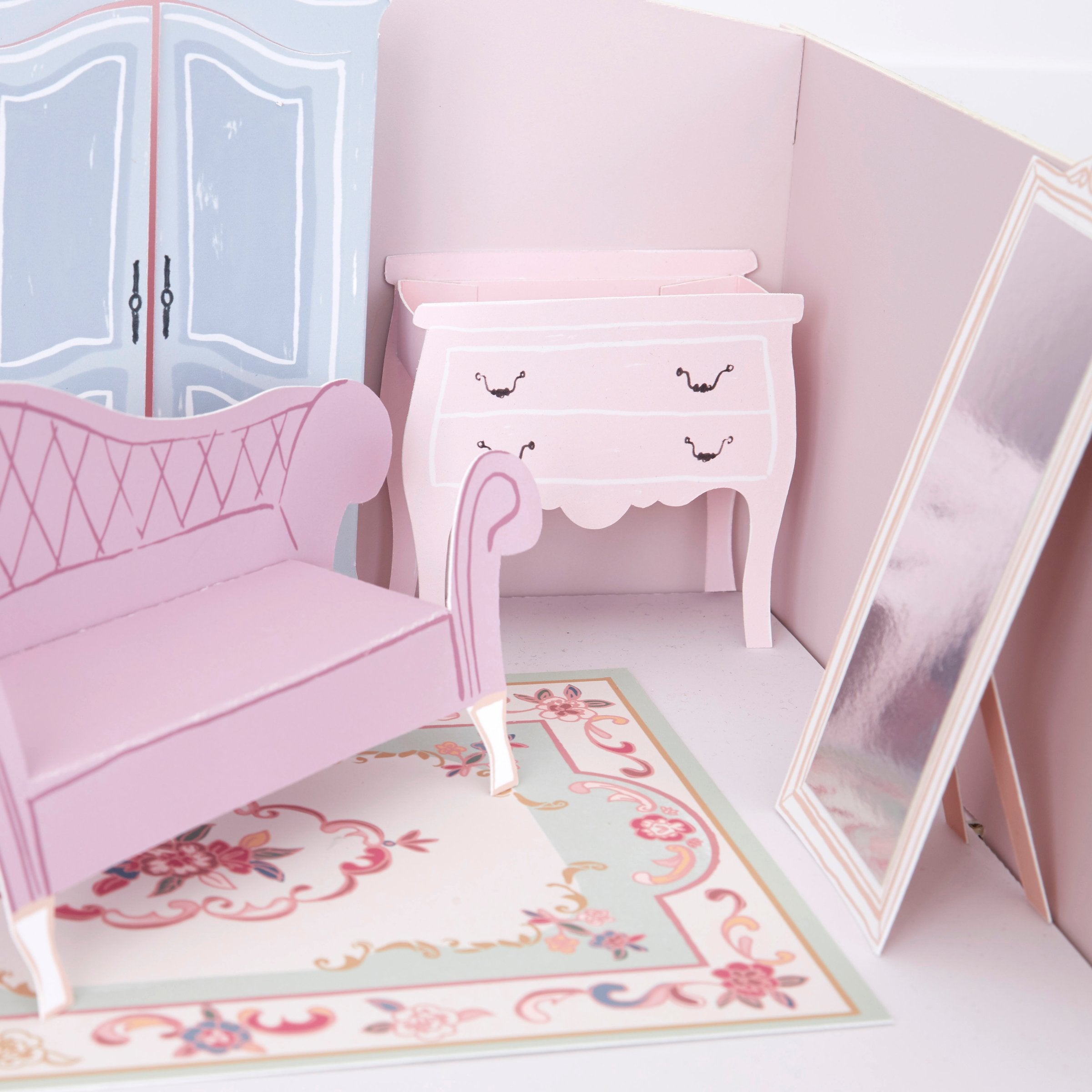 Mini Paper Dolls House